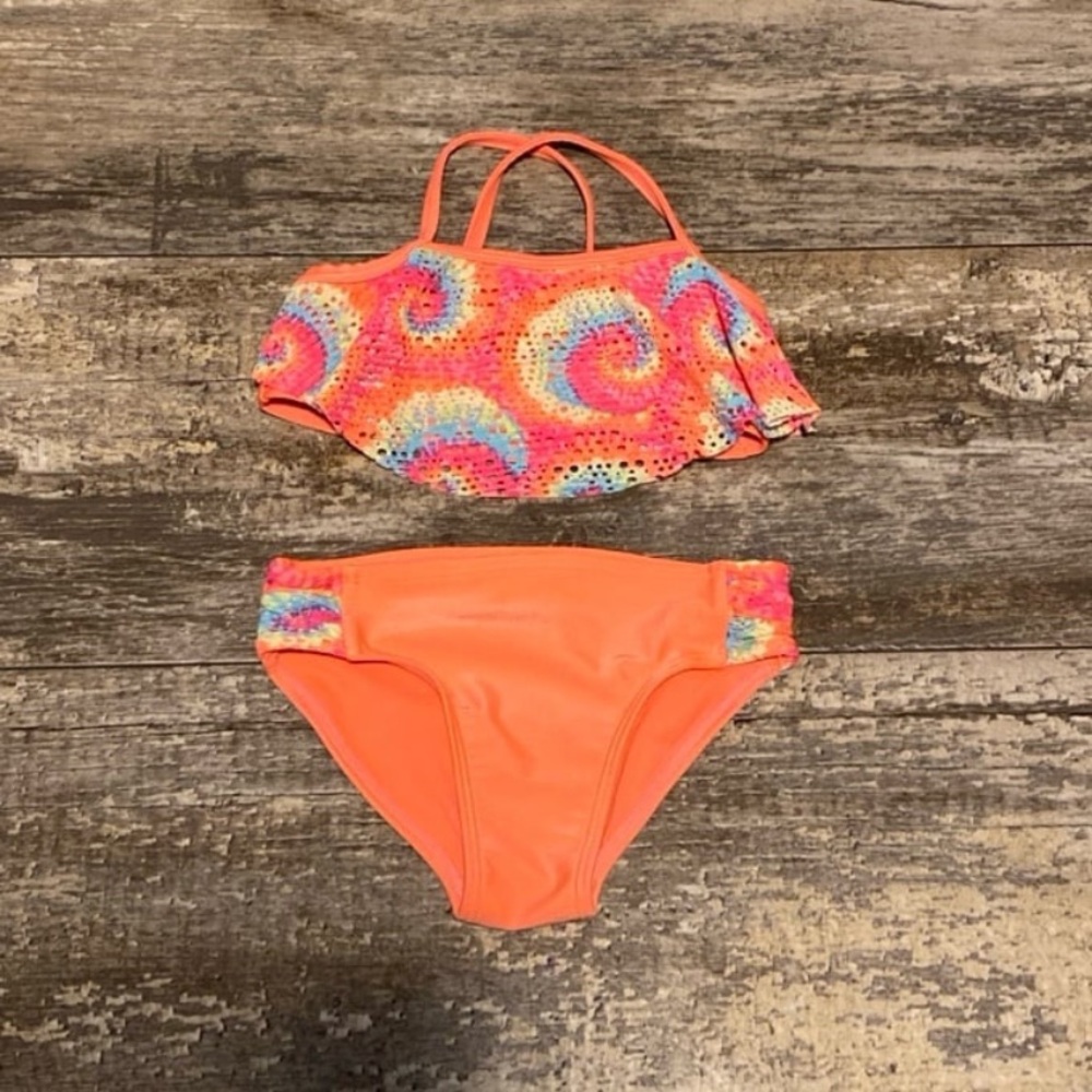 Kids orange 2 Piece Swimsuit Size 3T